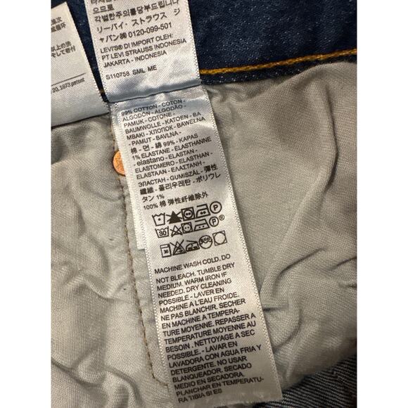 Levis 501 Jean Shorts 9” Mens Size 40 Blue Button Fly Original Fit Denim Stretch - Picture 7 of 10